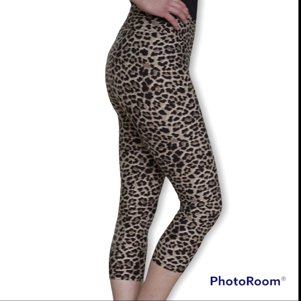 Capri leggings - leopard